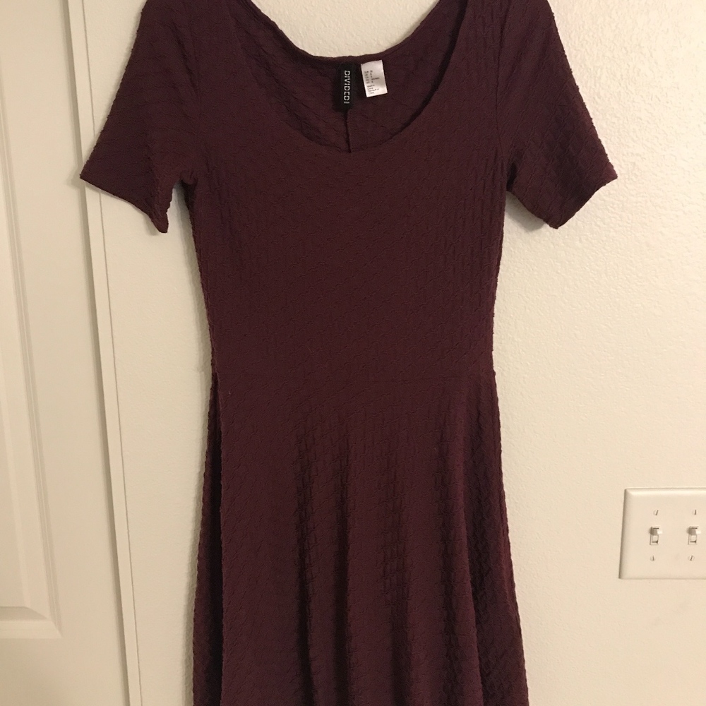 H&M Purple Textured Dress